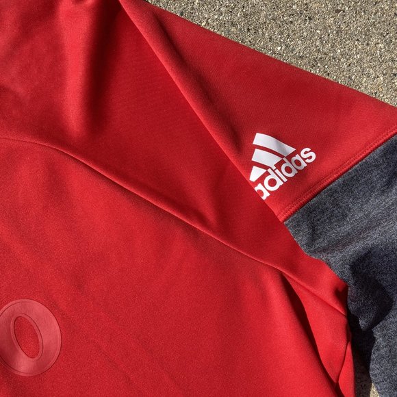 Chicago Bulls Men's 2016 X-Mas adidas Throwback Pullover Sweatshirt - Red 2XL - Picture 6 of 11